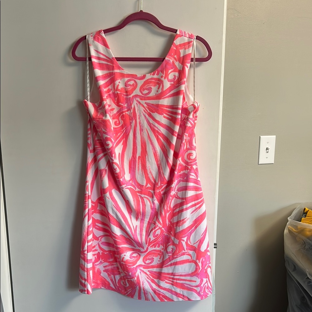 Lilly Pulitzer Pink and White Sheath Mini Dress